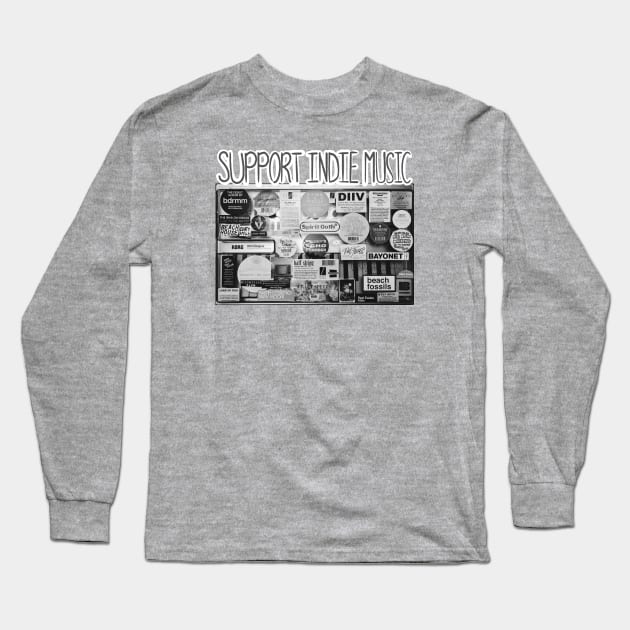 SUPPORT INDIE MUSIC ARTISTS Long Sleeve T-Shirt by Noah Monroe